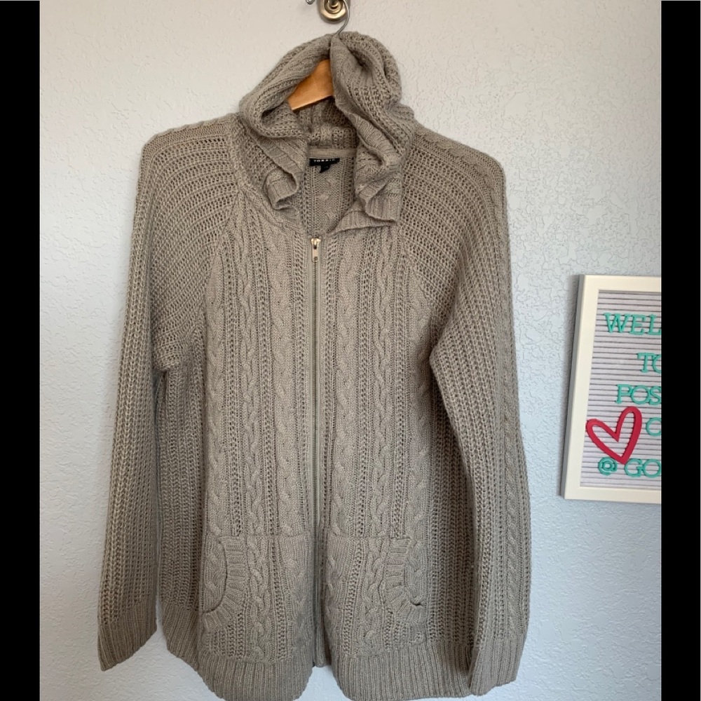 Light Gray Cable knit Torrid sweater